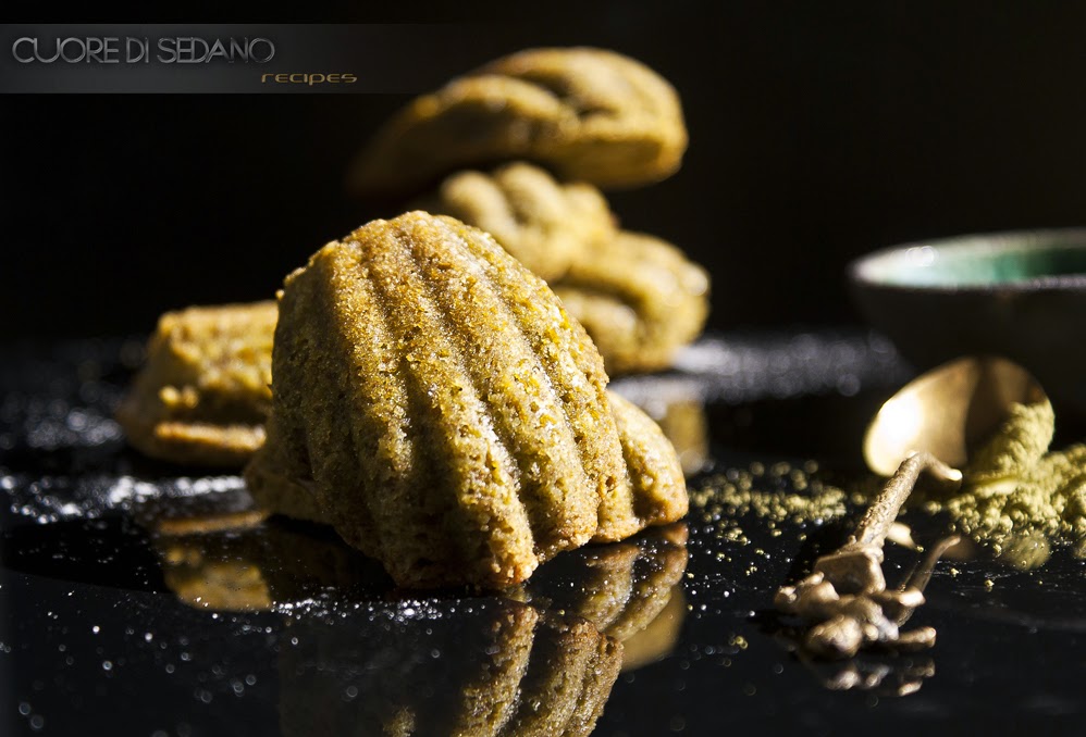 Madeleine al Tè verde Matcha Cuore di Sedano