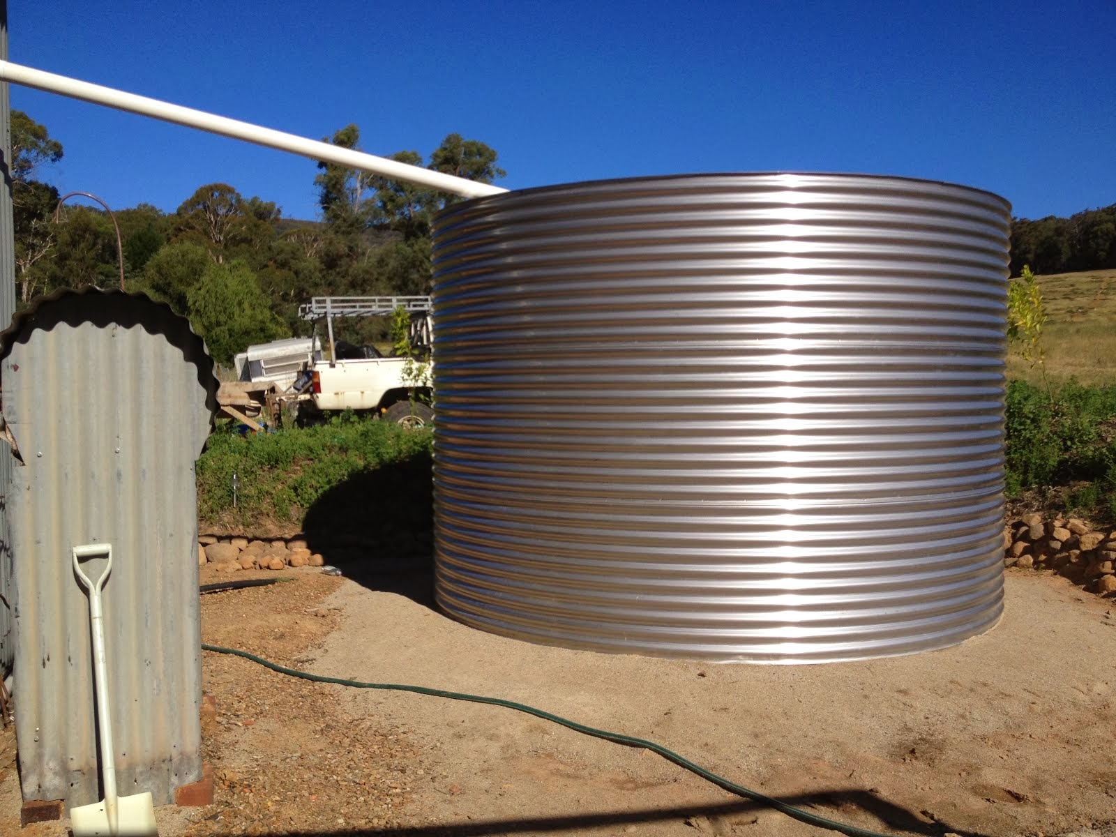 Stainless steel 27,000 litre water tank