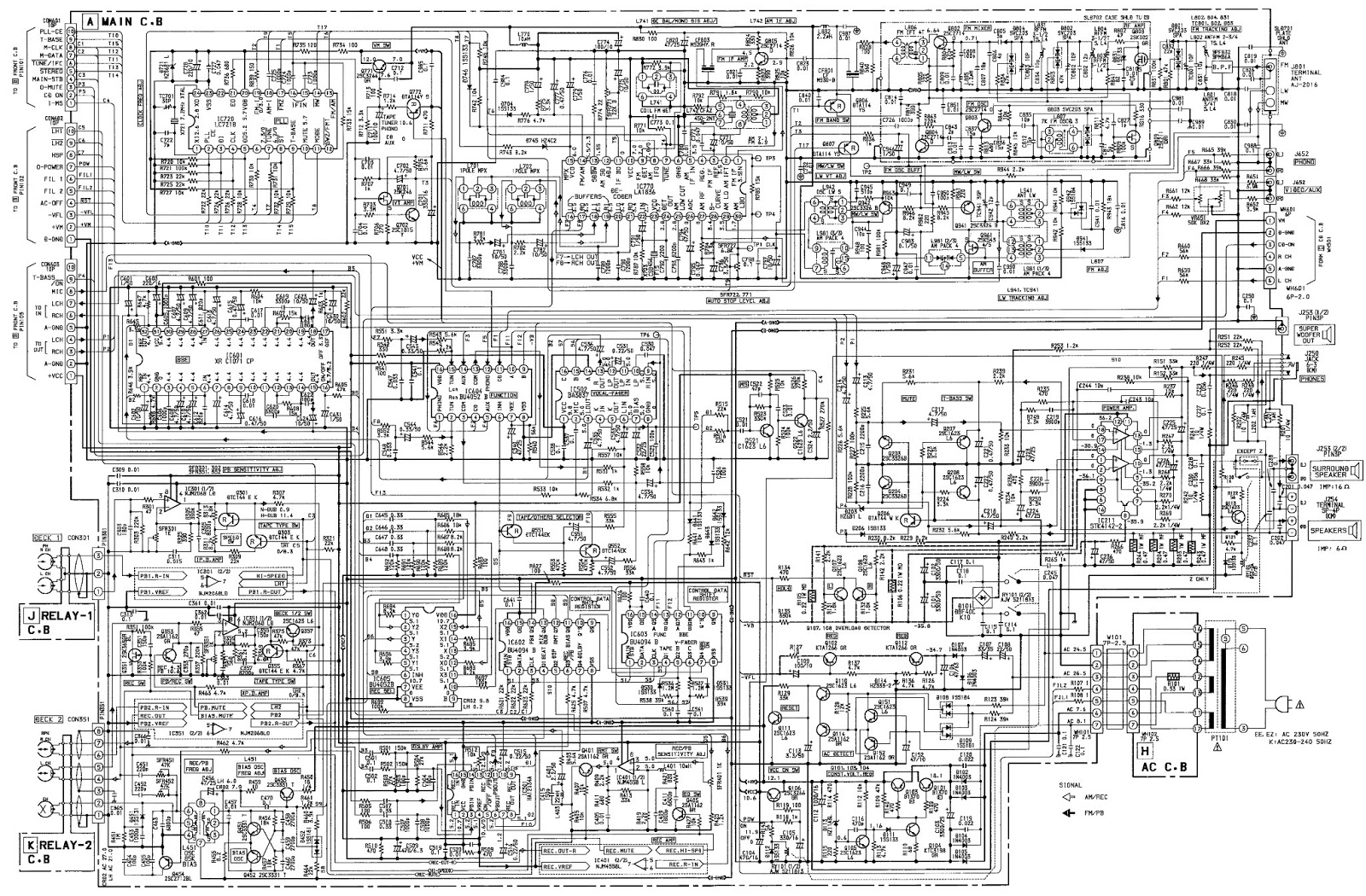 AIWA XS-Z1100 - CX-Z1100 - CX-Z1200 - CX-ZAP1 - COMPACT DISC STEREO ...