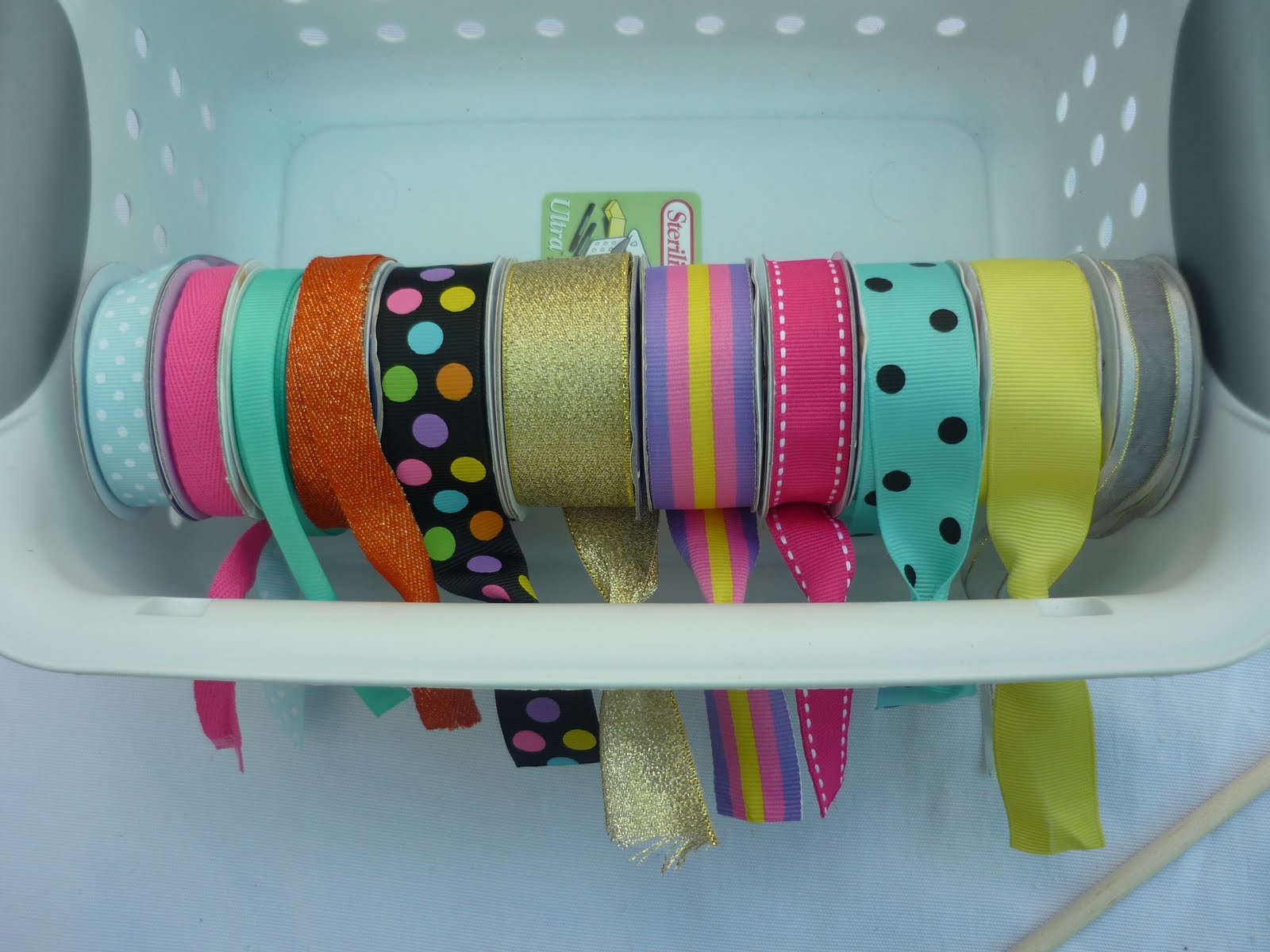 minimoz Ribbon Basket Storage DIY