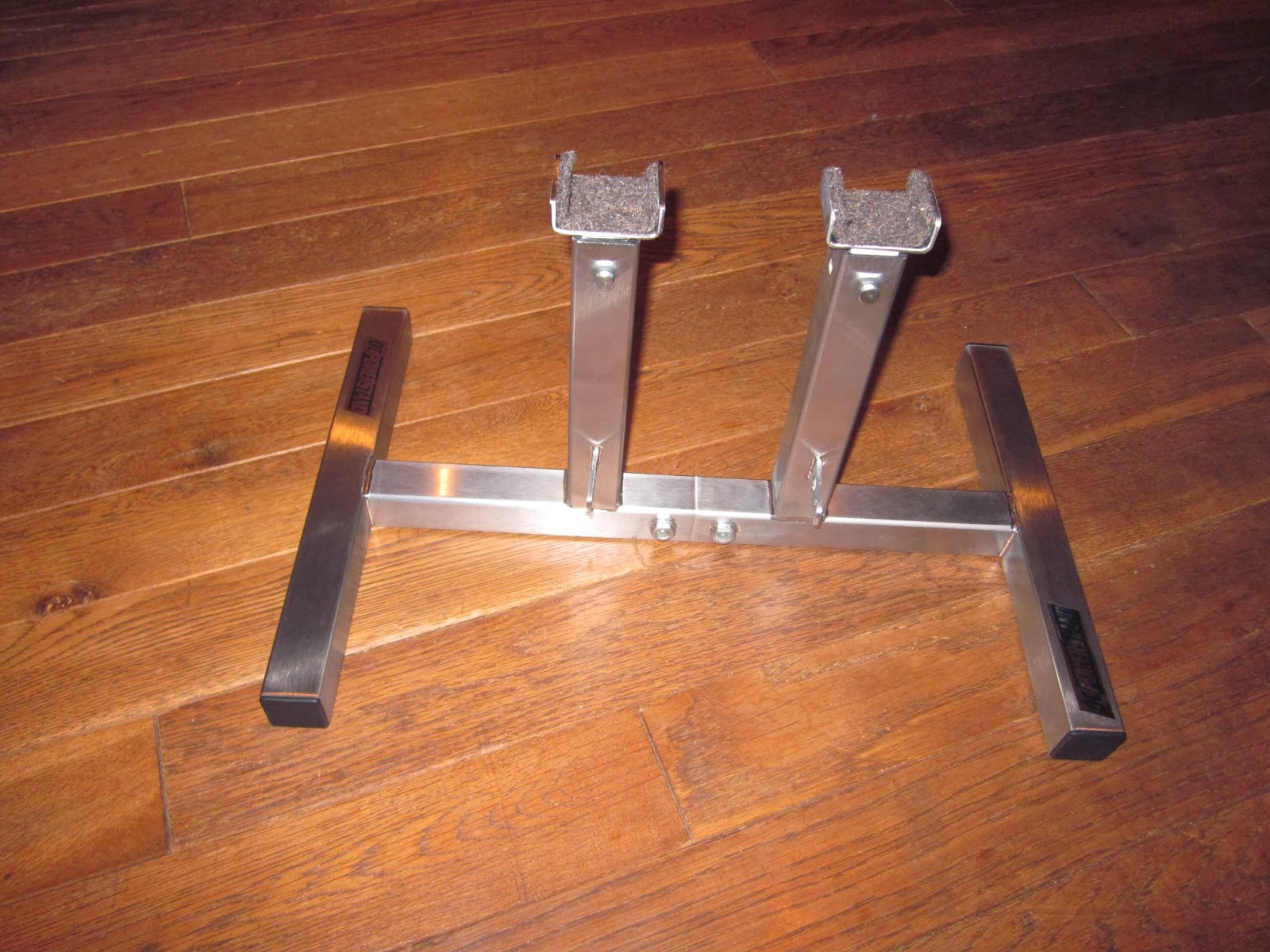 OldMotoDude Vintage style MX motorcycle stand by O.C. Powerstand