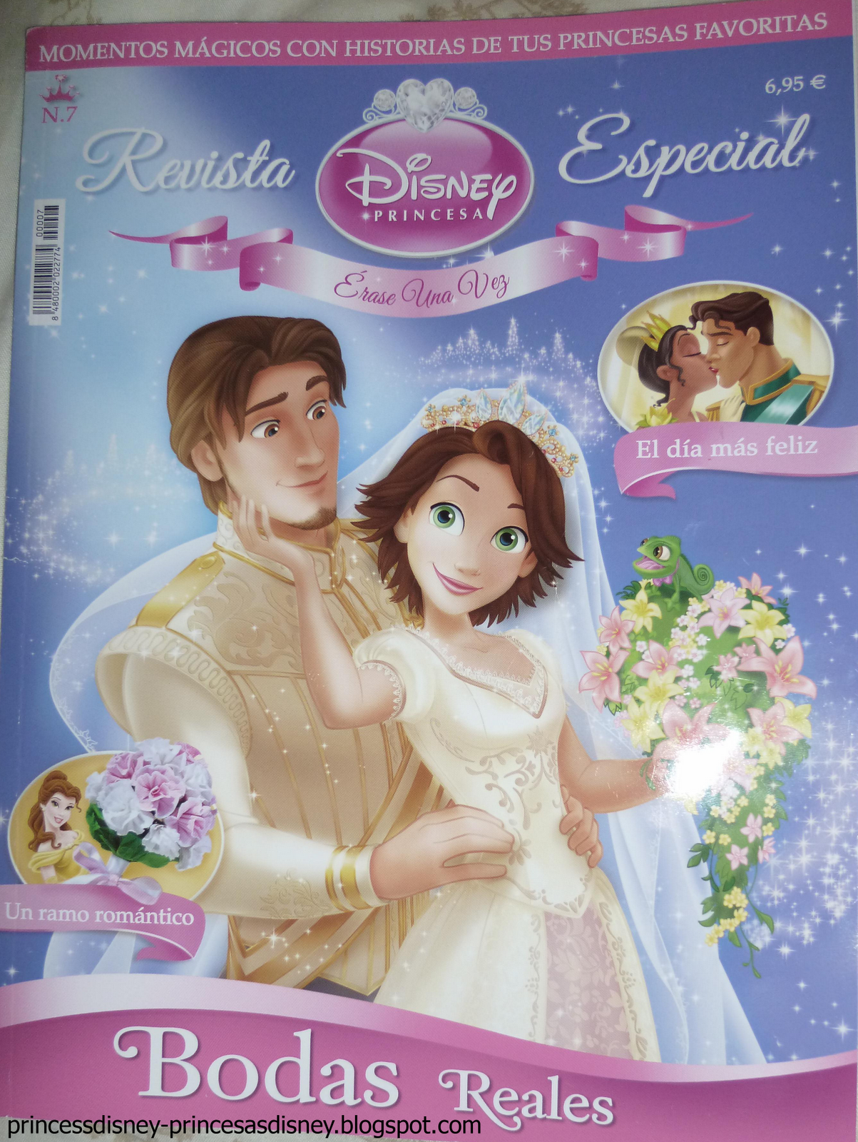 revista-princesas-disney-bodas-reales-rapunzel-flynn-rider-eugene-enredados-tangled-magazine-princess-tiana-naveen-bella-erase-una-vez
