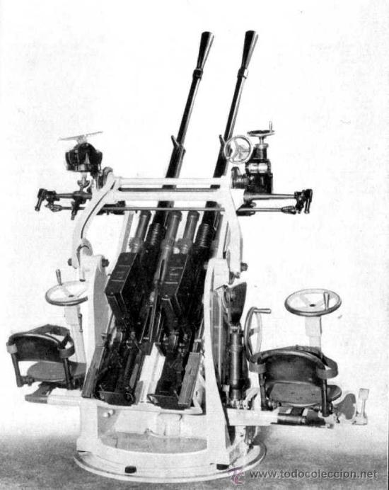 Guerra abierta Cañón AA francés Hotchkiss 25 mm