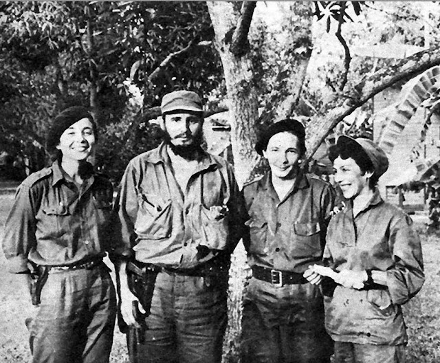 What Did Fidel Castro and Vilma Espin Look Like  in 1957 