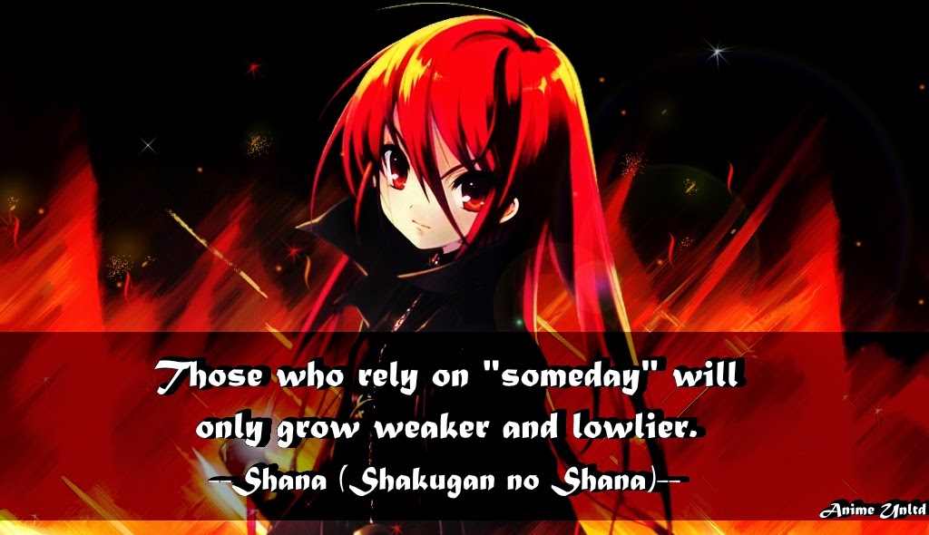 My Anime Review Shana Of The Burning Eyes Quotes