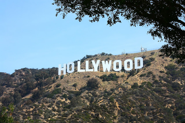 Vista aérea do letreiro de hollywood califórnia eua