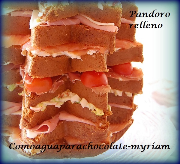 Pandoro Relleno. Feliz Año 2.015 !!!
