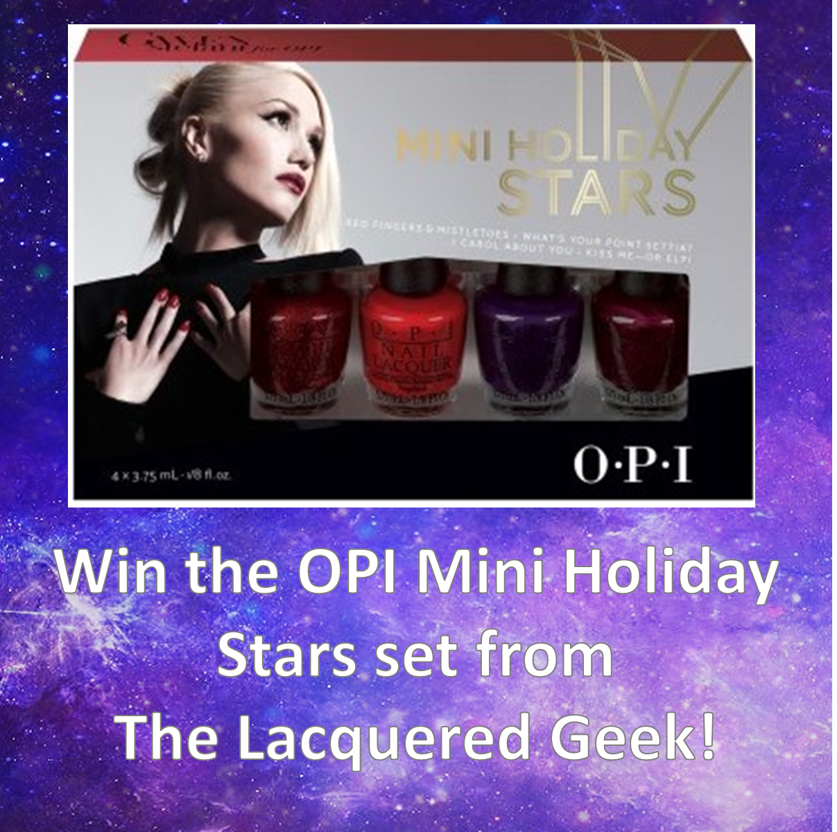 giveaway opi mini holiday stars