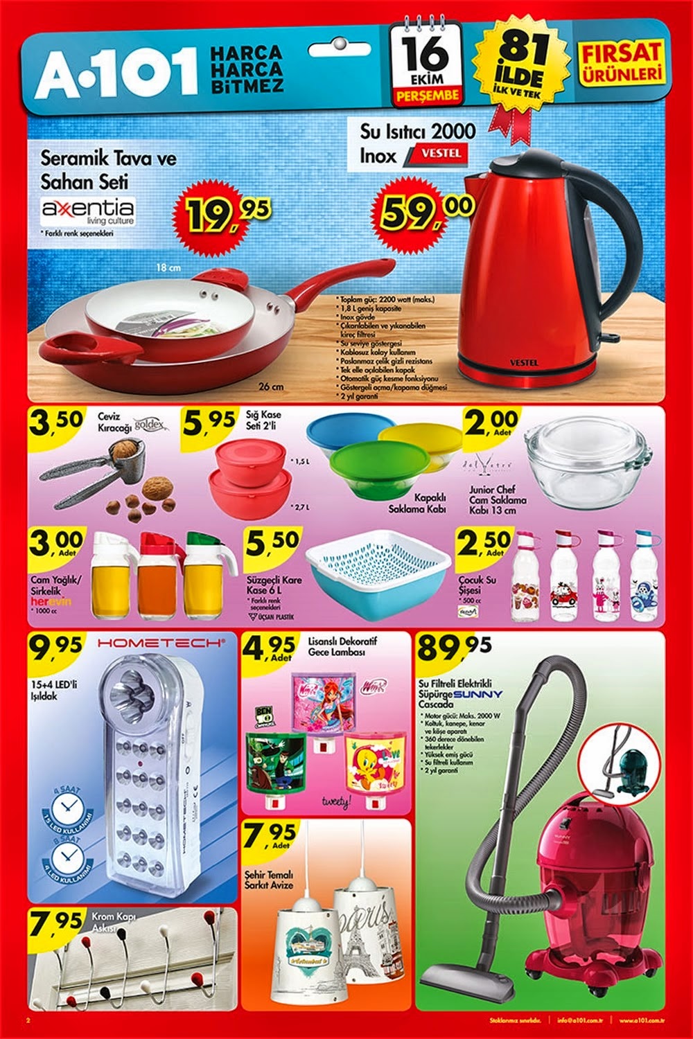 A101 16 Ekim 2014 Aktüel Ürünler Kataloğu Aktüel Ürünler