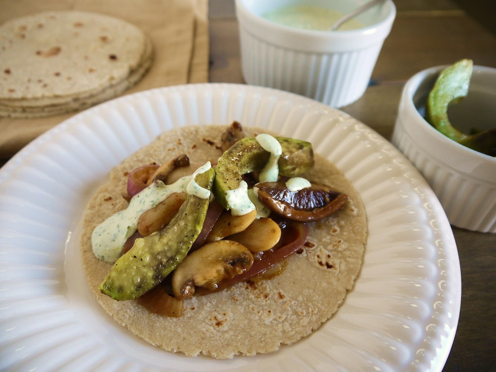 Eighty Twenty 80 Butter Bean & Mushroom Fajitas with Roasted