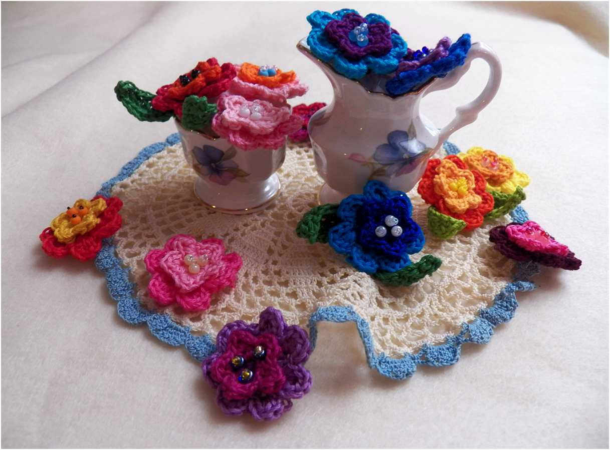 Art Threads Monday Project Crocheted May Flowers
