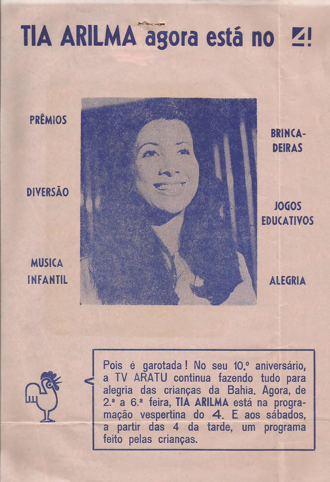 Antiguinho: Arilma e as Estrelinhas - Programa Recreio - TV Aratu - 1980 . 1