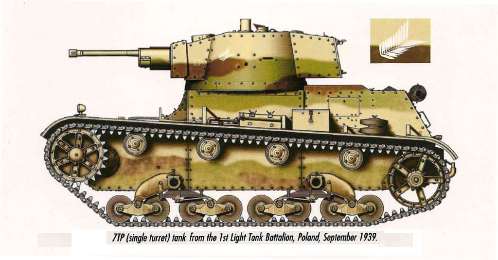 Twin Turret - Twin MG 7TP dw Polish Light Tank 20mm First To Fight 1/72 