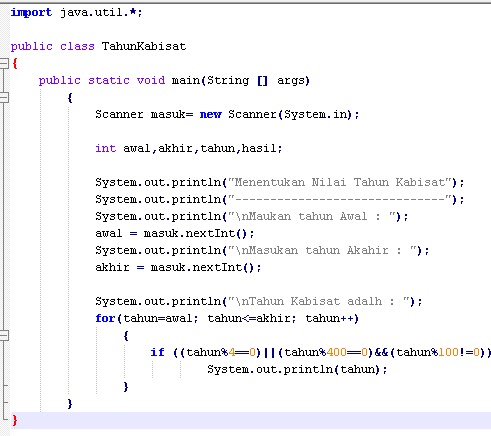 Artikel IT: Menentukan Tahun Kabisat dengan Java