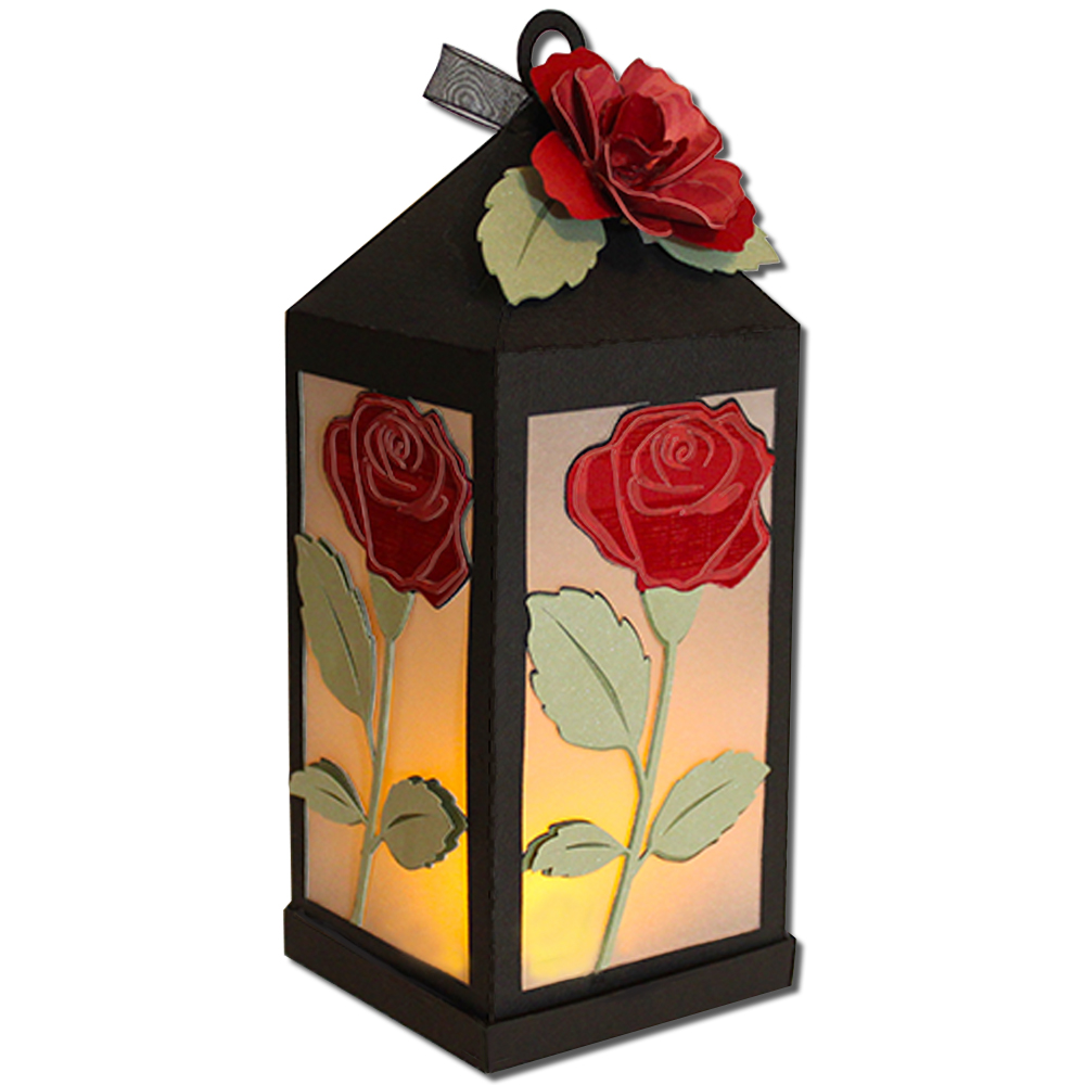 JMRush Designs Rose Lantern (Flameless)