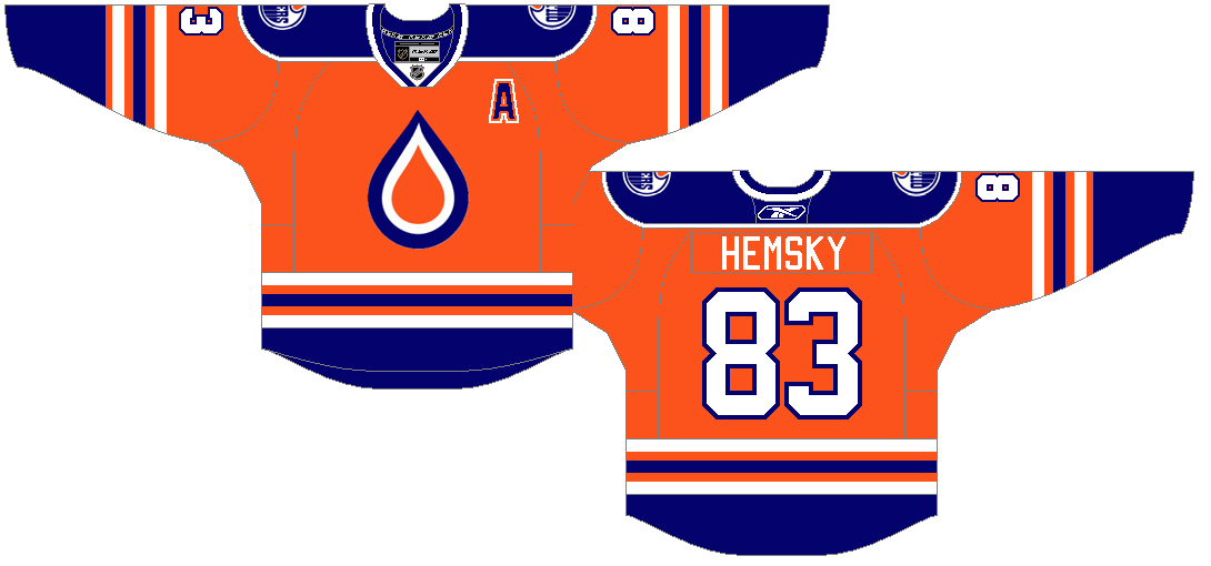 Custom Oilers third jersey r/nhl