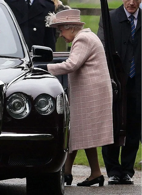 Queen Elizabeth II, Prince Philip, Duke of Edinburgh, Prince Andrew, Duke of York and Princess Eugenie of York attended Sunday service in St Mary Magdalene Church in Norfolk.