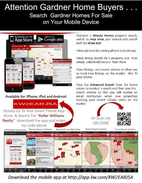 Search Gardner Homes For Sale on Your Mobile Phone