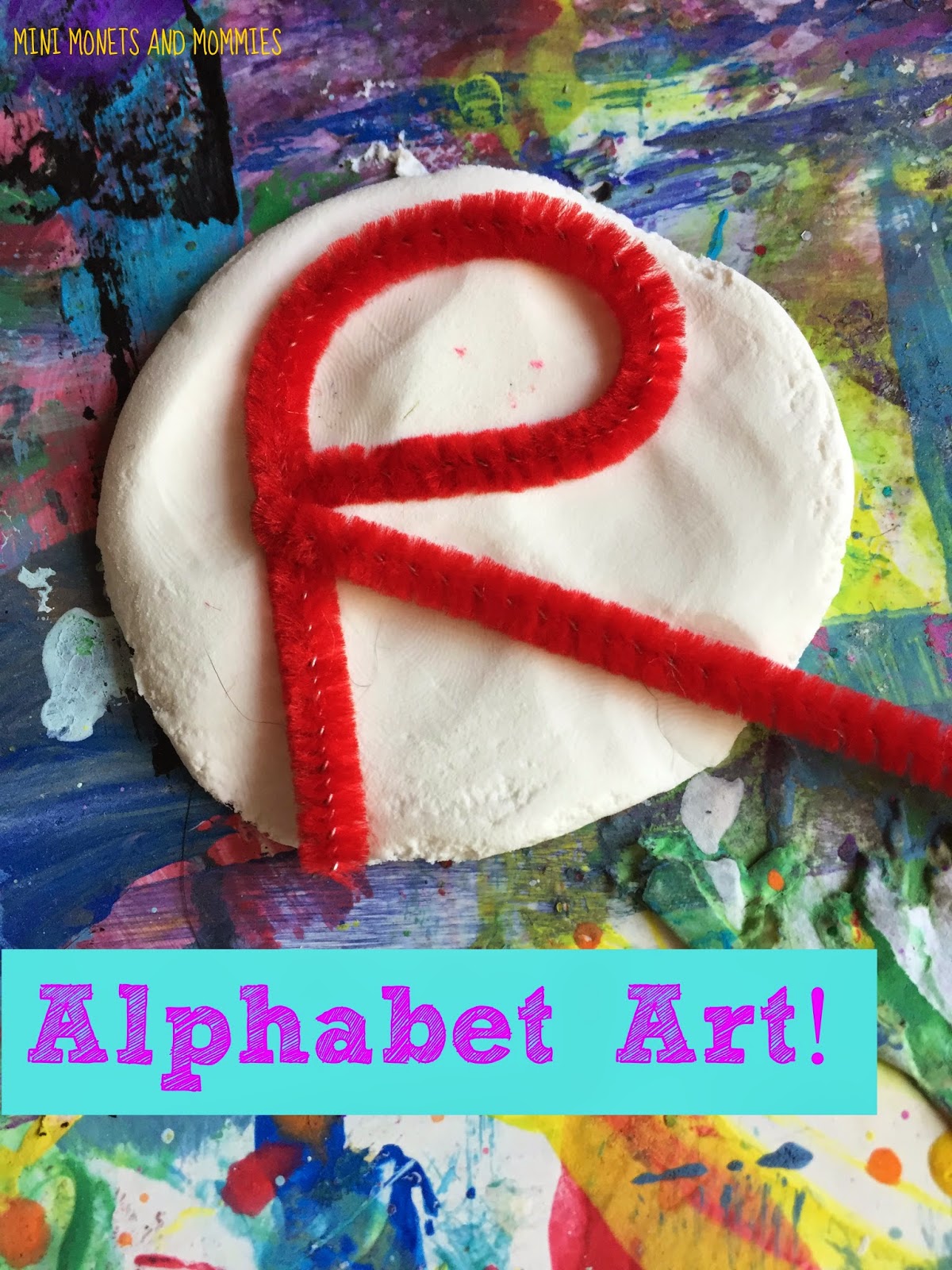 Mini and Mommies Model Magic Letter Art for Kids