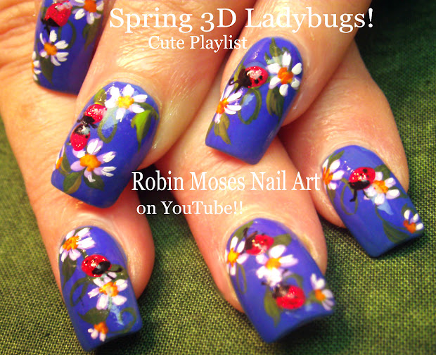 robin moses nail art "ladybug