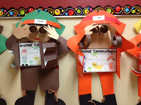 Buzzing About Second Grade: Animal Camouflage Reports and Safari Guide