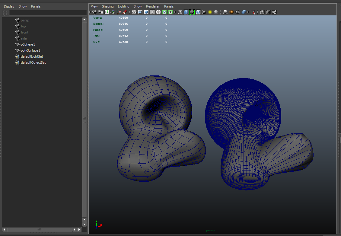 Teaser Still Retopologizing a Poly Mesh in Maya 2014 Quad Draw