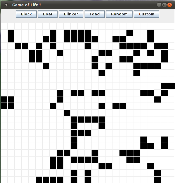 Ramblings of a techie Conway's Game of Life in Java!!
