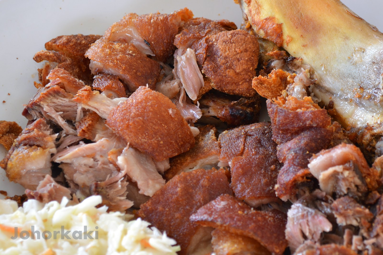 Pork Knuckle at Western Food 85 Stall in Singapore Johor Kaki Travels