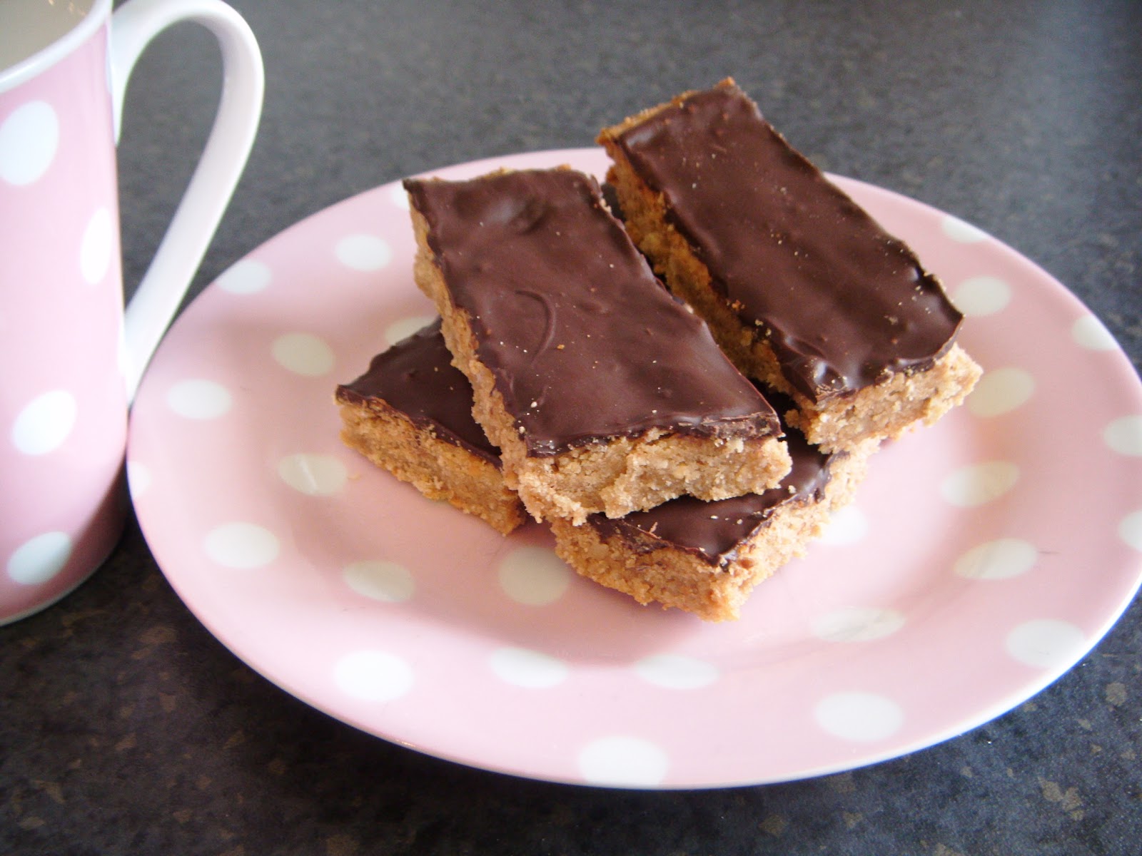 We Don't Eat Anything With A Face Peanut Butter Traybake Bars (Vegan)