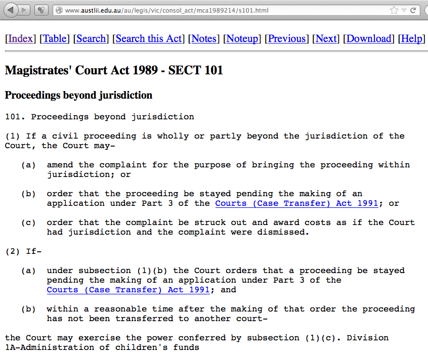 MIKIPEDIA LAW BLOG HOW TO GET FROM THE MAGISTRATES COURT INTO THE SUPREME OR HIGH COURT FOR