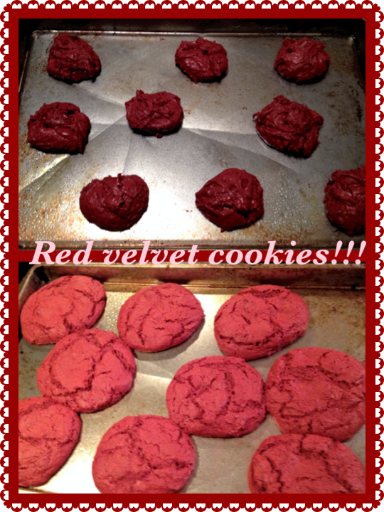 My Kind of Natural Red Velvet Cookies Using Duncan Hines Cake Mix!