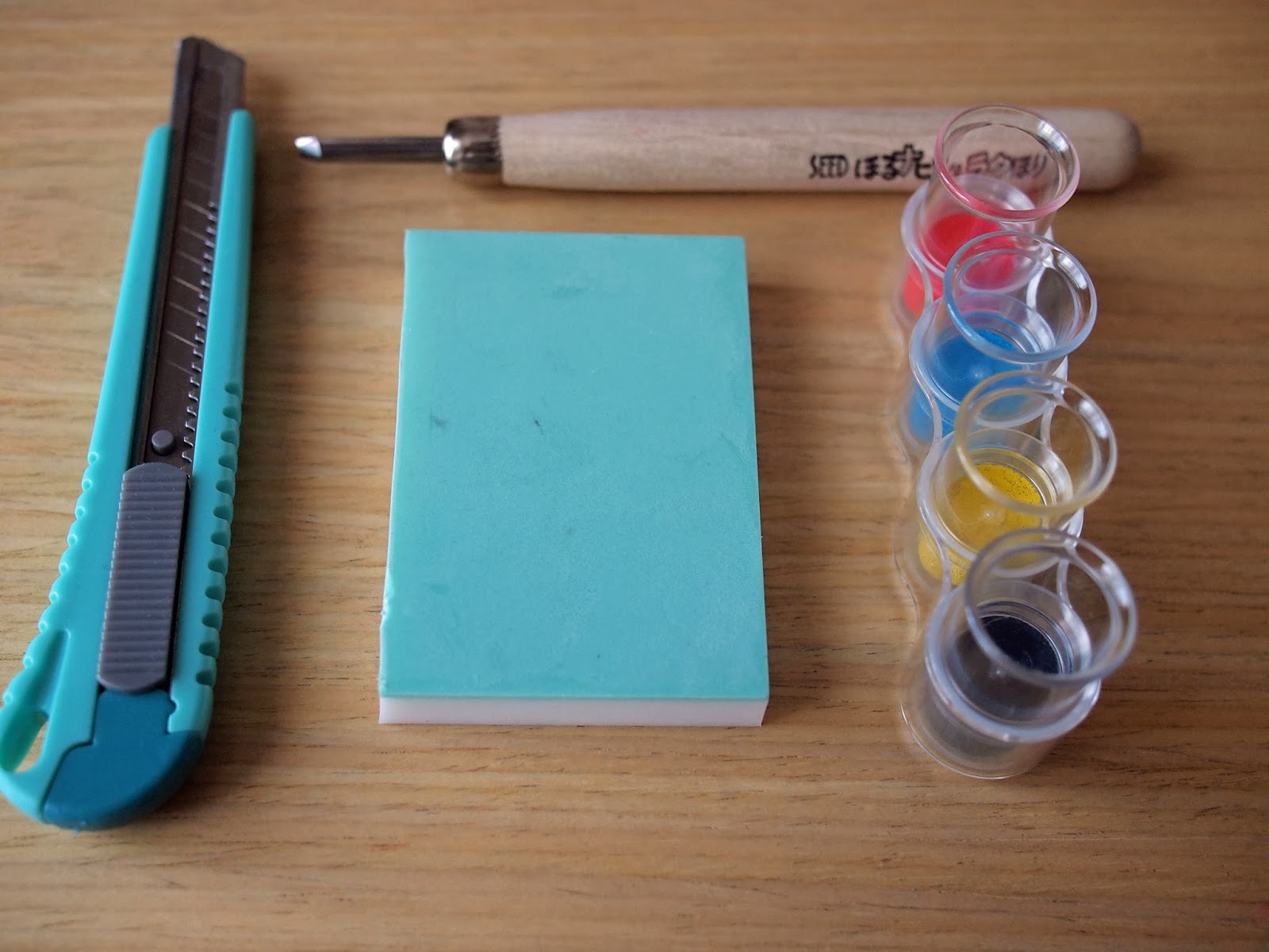 DIY Eraser Stamp Channeling Audrey