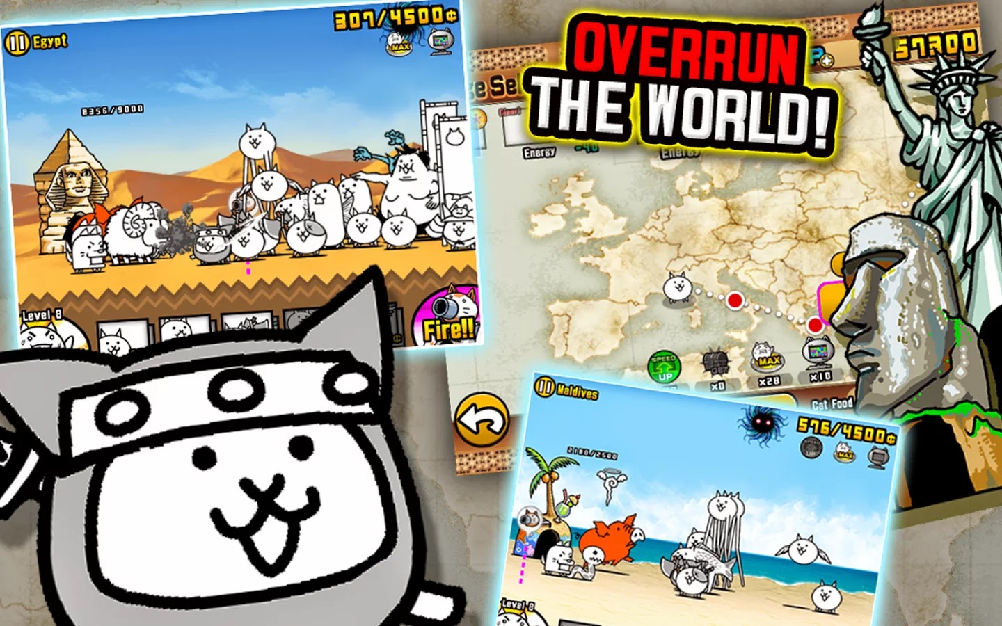 Download The Battle Cats Mod APK V1.3.0 Unlimited Food and Xp Android