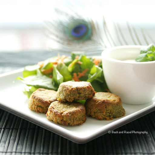 Baked Falafel with Garlic Mint Yogurt Sauce Taste Chronicles