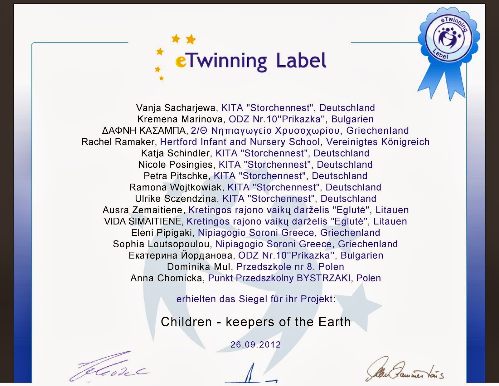 eTwinning Label