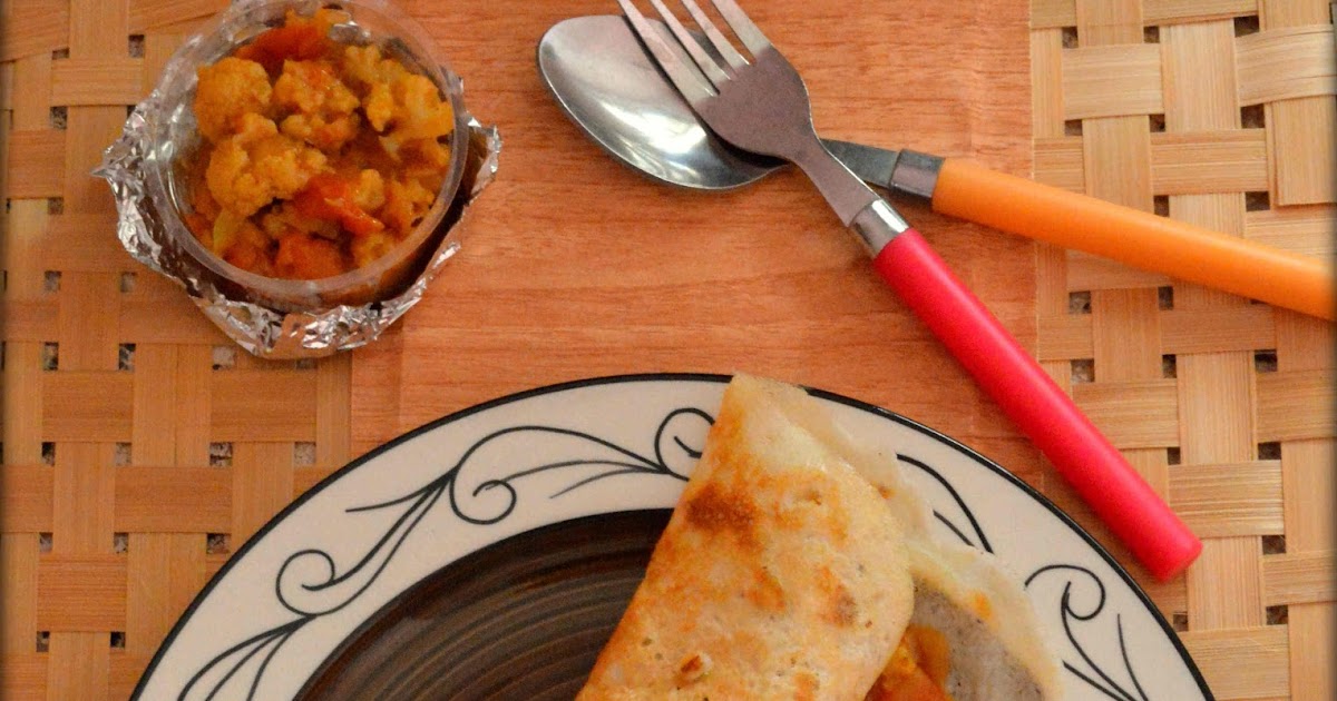 Upala Cauliflower Masala Dosa/Gobi Masala Dosa (No Cashew Paste)