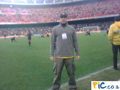 בארסה - ברצלונה - קאמפ נואו. אני על הדשא