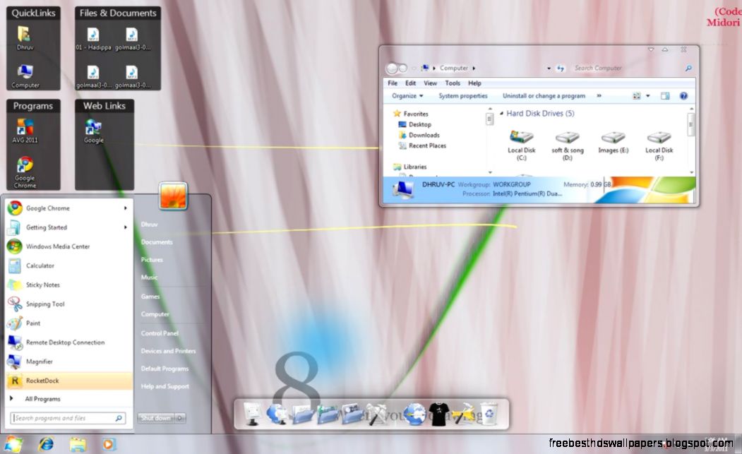 Windows 8 Theme for Windows 7 by dhruvwin7 on DeviantArt Windows 8 Theme for Windows 7 by dhruvwin7 on DeviantArt