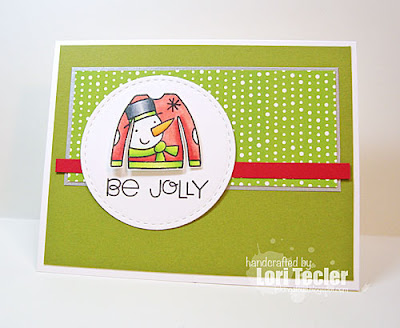 Be Jolly card-designed by Lori Tecler/Inking Aloud-stamps from Paper Smooches