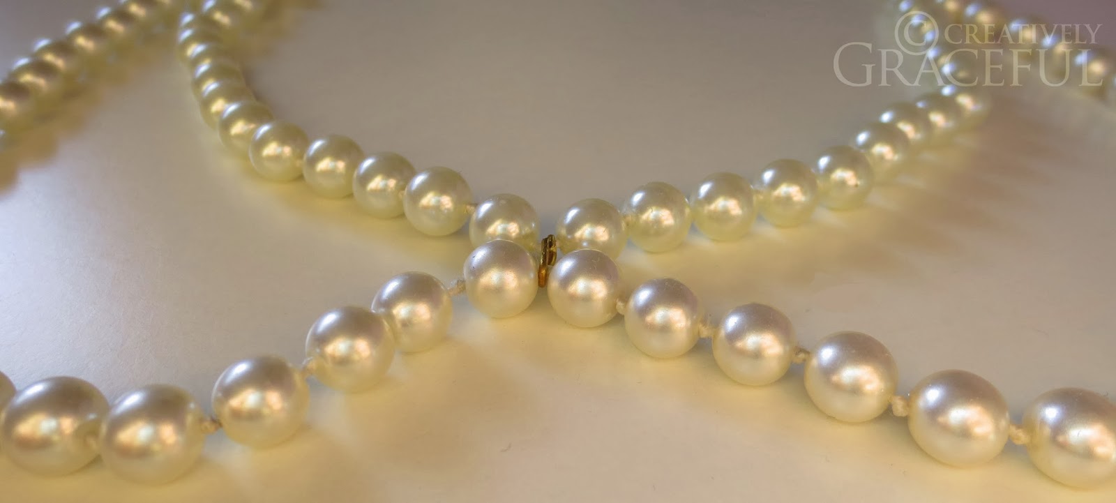 Creatively Graceful DIY Pearl Collar Necklace