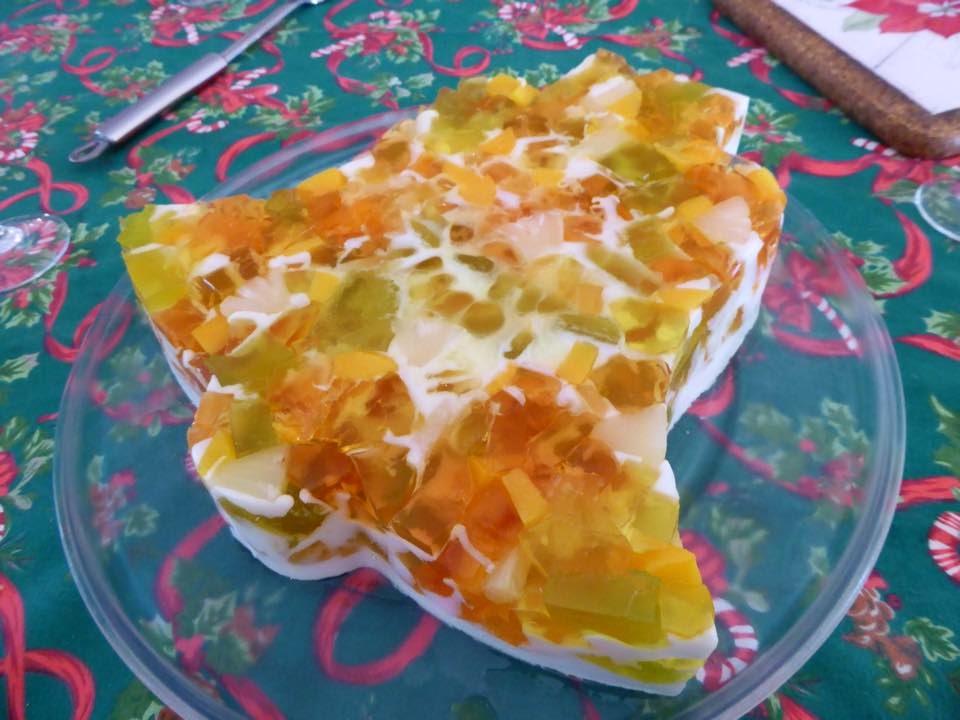 Sparkly Vegan Gelatina colorida com leite de coco e frutas