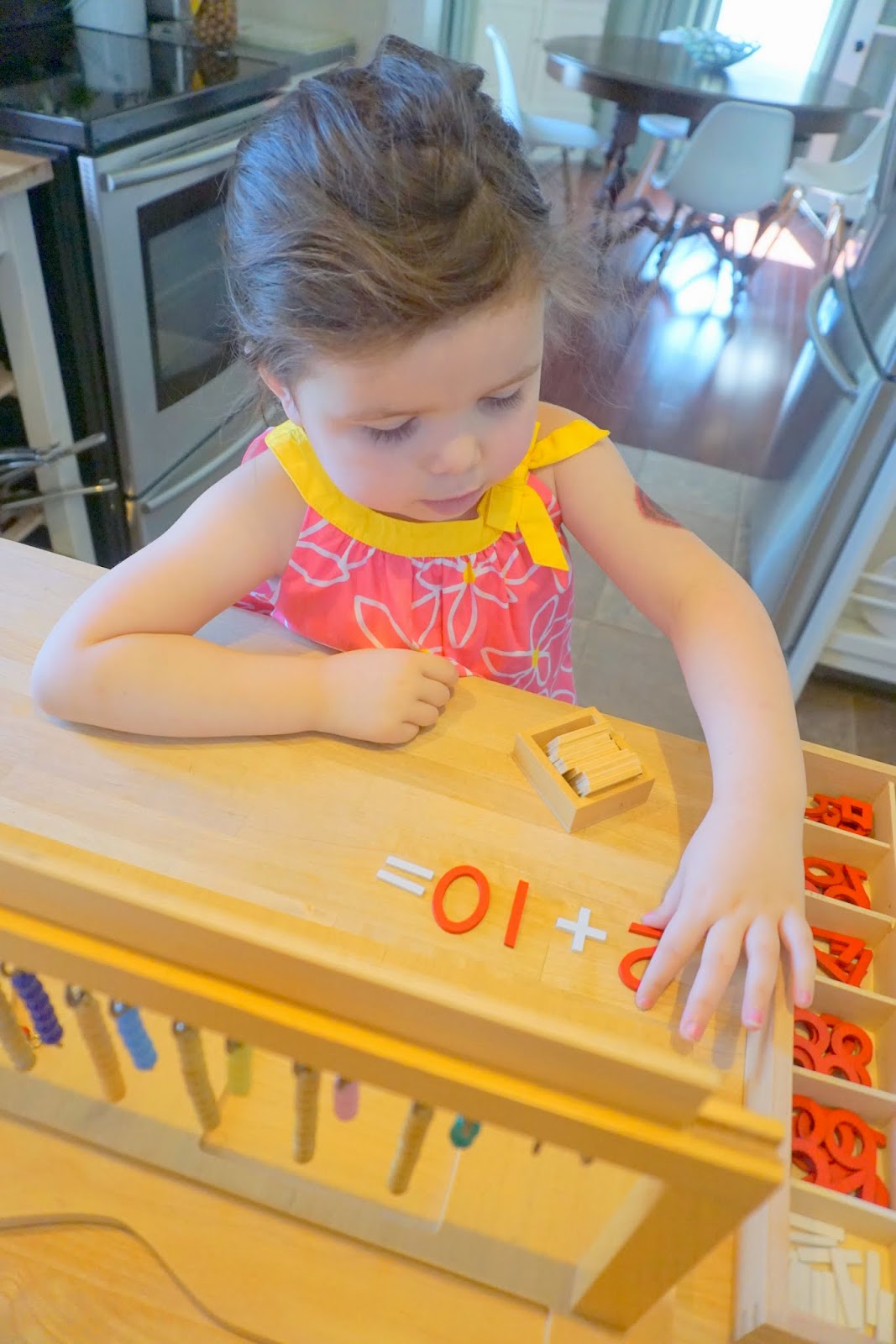 Addition Montessori Teen Hanging Bead Frame "Making Montessori Ours"