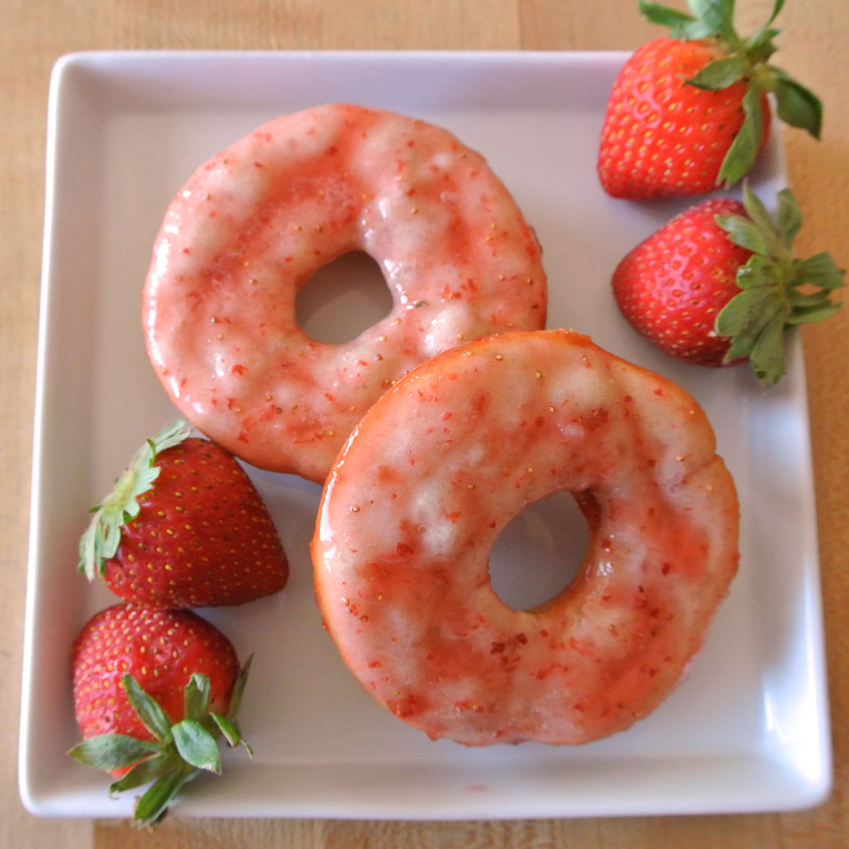 Mom, What's For Dinner? Lite Baked Strawberry Donuts