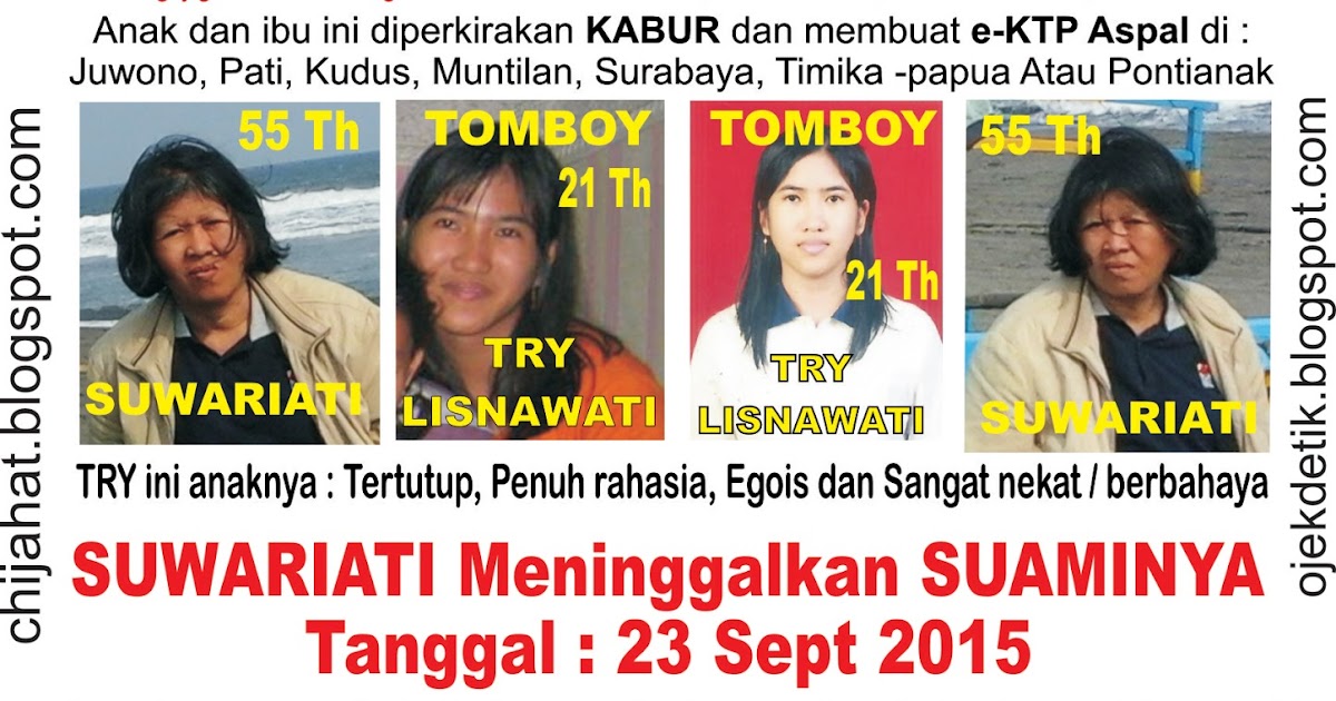 Anak Hilang Penculikan E Ktp Ganda Aspal Istri Kabur Ipar Yg Jahat Timika Surabaya Anak Hilang Penculikan E Ktp Ganda Aspal Istri Kabur Ipar Yg Jahat Timika Surabaya