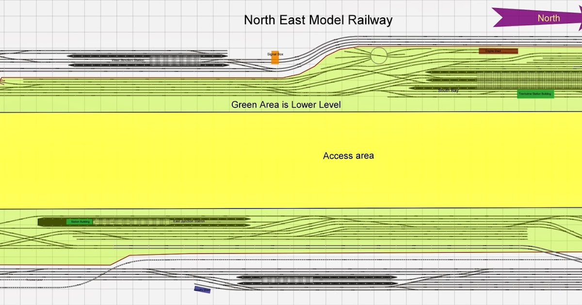 North East model railway Trenholme Junction Track Plan