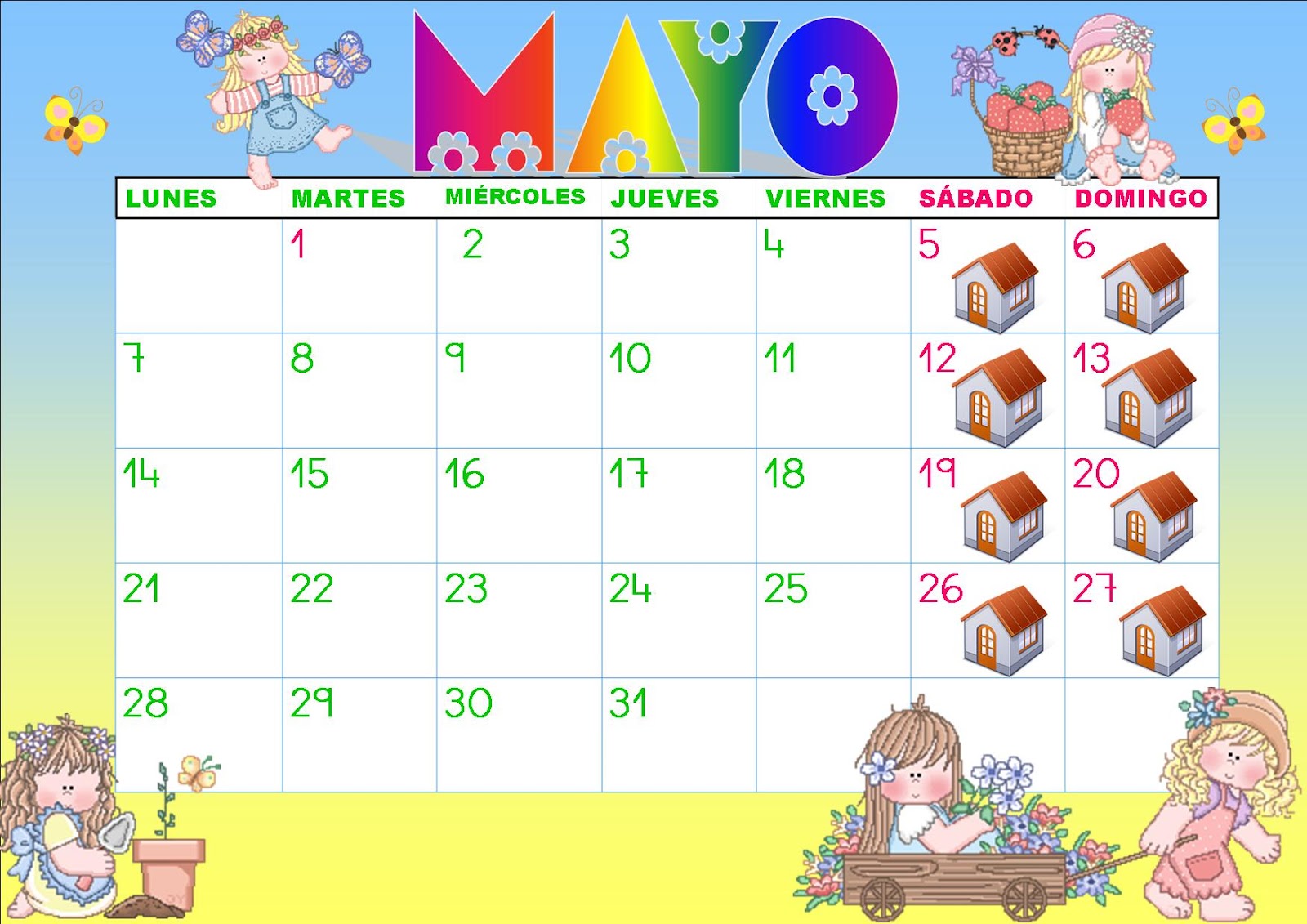 Calendario escolar mayo: efemérides para imprimir Calendario escolar mayo: efemérides para imprimir