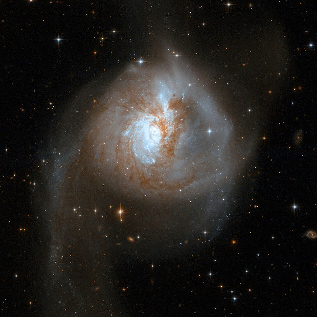 Peculiar Galaxy NGC 3256 as seen by Hubble