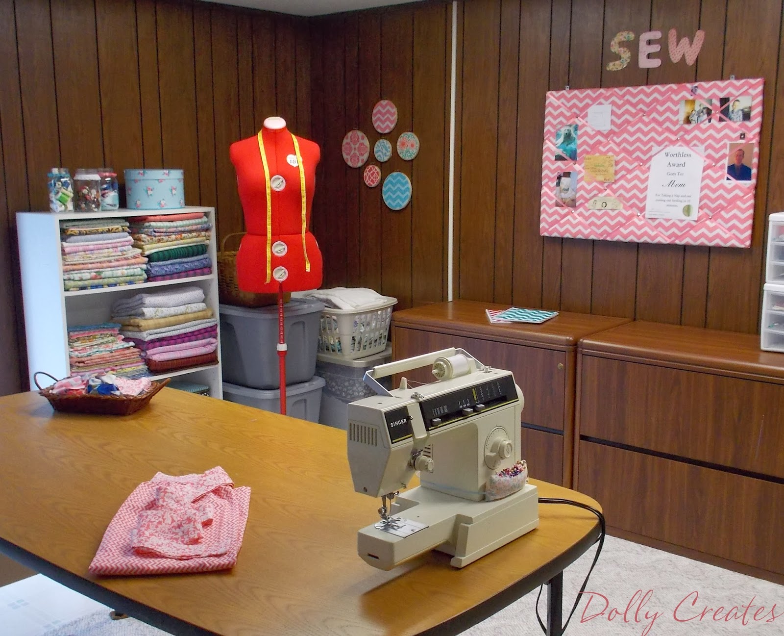 Dolly Creates Sewing Room Reveal!!