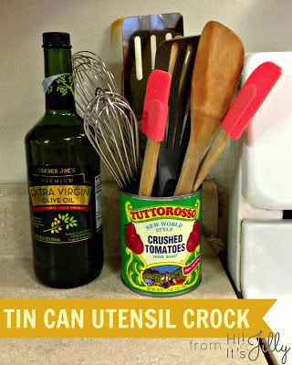 Tin Can Utensil Crock | Hi! It's Jilly