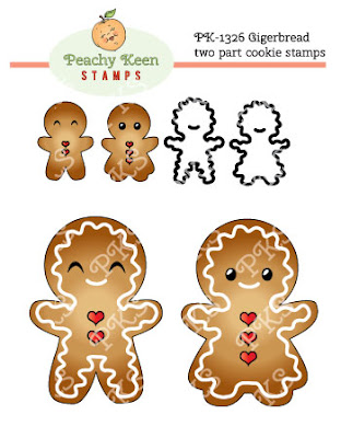 Gingerbread Two Part Cookie Stamps